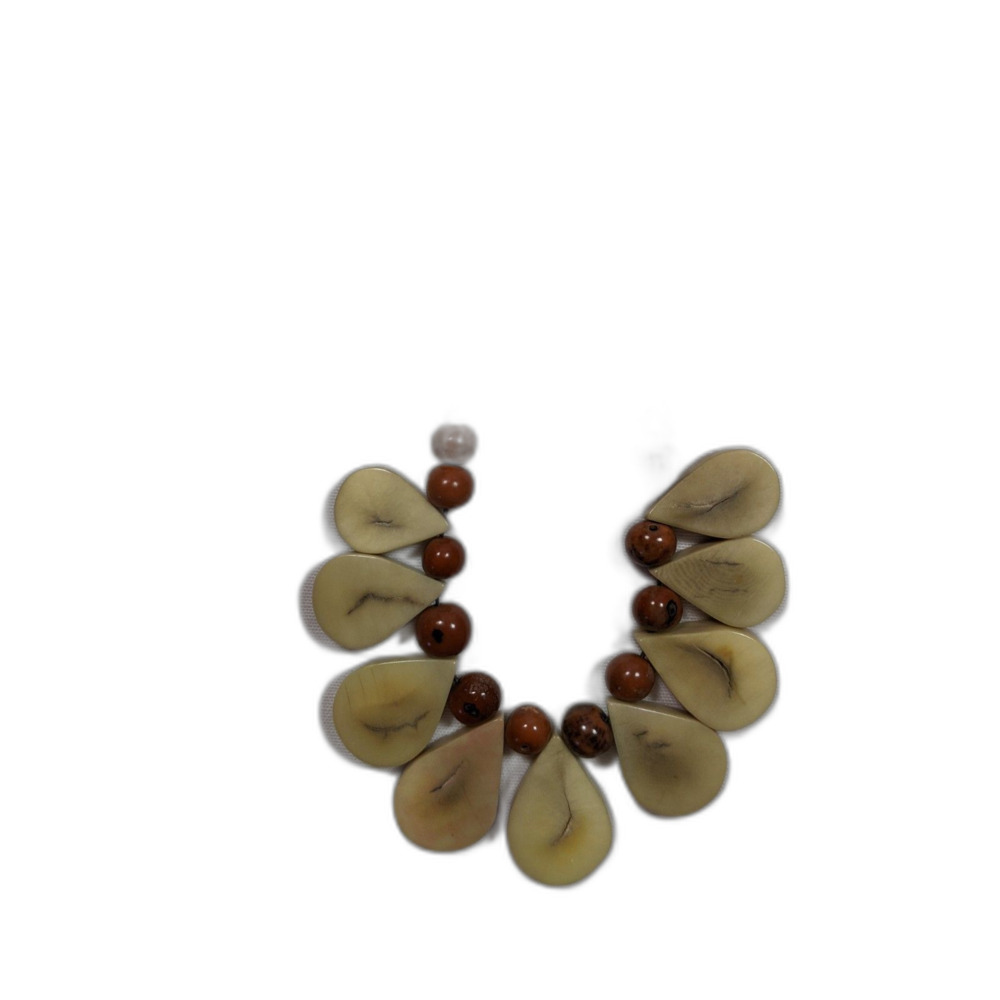 3pc Boho Jewelry Lot 2 Necklace Bracelet Lightweight Earthtone Fairycore - Picture 4 of 5
